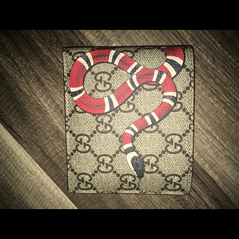 Kingsnake print GG Supreme wallet